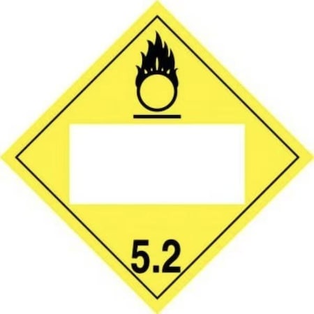 Accuform BLANK DOT PLACARD HAZARD CLASS MPL4DG5BMG10 MPL4DG5BMG10